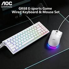 AOC Wired Gaming Keyboard And Mouse Combo RGB Backlit Mechanical Feel 68-Key Gaming Computer Keyboard - View 2