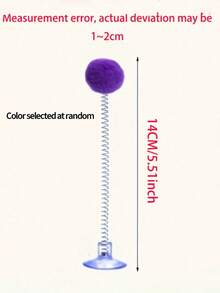 Multi-Layer Interactive Cat Climbing Tree Toy With Nylon Feathers And Random Color Cat Balls, Suitable For Indoor Kittens And Adult Cats, Relieves Indoor Boredom, Easy To Assemble And Fully Detachable - Multicolor - View 10