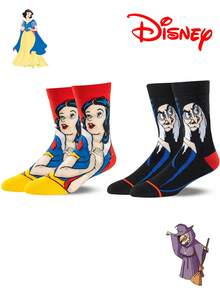 1/2/4 Pairs Disney Socks Women's Halloween Long Socks Villain Witch Gift Christmas Mid-Calf Socks Winter Funny Socks - Multicolor - View 14