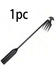 1/2/3/4pcs Manual Weeding Rake, Multi-Functional Gardening Tool, Can Be Used To Remove Weeds And Moss From Lawn Gaps, Upgraded Galvanized Handle, Metal Weeding Tool, Suitable For Spring Weeding - A - View 9