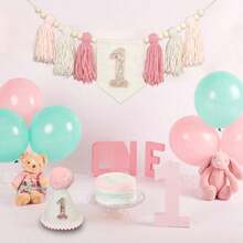 3 pièces Guirlande de franges en fil de style bohème fait main, décoration de chaise haute pour fête d'anniversaire, décoration murale, décoration de la maison - Plusieurs styles - Voir 6