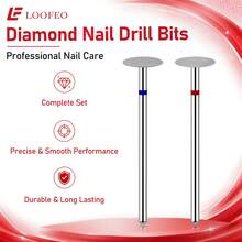 2pcs T-Shaped Diamond Drill Bits 3/32" Shank, Diamond Abrasive Nail Drill Bits For Acrylic Gel Nail Sidewall Trimming And Shaping, Salon And Home Use - Multicolor - View 5