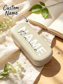 Customized Name Glasses Case, Personalized Hard Shell Glasses Case, Women's Customized Hard Shell Glasses Case, Customizable Birthday Gift, Customizable Protective Glasses Case, Valentine's Day Gift, Decoration, Minimalist Modern Appearance, Unisex, Friends - Multicolor - View 8