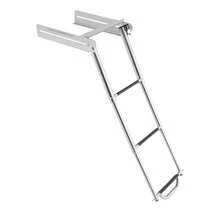 3-Step Steps Boat Ladder, Foldable Boat Ladder, Stainless Steel Dock Ladder - A - View 7