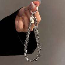1pc Luxury Crystal Handheld Chain Wrist Strap Clip Phone Case Keychain Bag Pendant - Multicolor - View 1