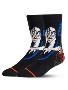 1/2/4 Pairs Disney Socks Women's Halloween Long Socks Villain Witch Gift Christmas Mid-Calf Socks Winter Funny Socks - Multicolor - View 3