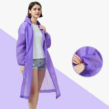 Adult Unisex Rain Poncho, Thick Non-Disposable EVA Raincoat, Waterproof Long Full Body Rain Poncho, Convenient For Outdoor Travel And Carrying - Multicolor - View 13