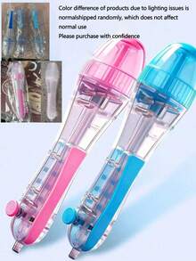 2.6mm Pixel Art Automatic Mechanical Pen With Ergonomic Grip, Transparent Casing For Enhanced Visibility - One Size - View 9