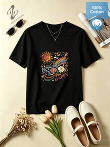 Women T-Shirts - 黑色 - 查看 2