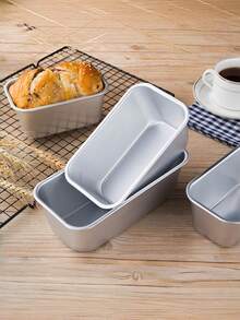 Rectangular Baking Mold (1pc) – Multi-Purpose Cake And Air Fryer Mold Set, Suitable For Brownies, Chocolate Cake And Toast Bread – Perfect For Homemade Cookies, Cakes And Breads – Essential For Holiday Baking And Baking Accessories - Multicolor - View 1