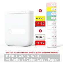 Impresora de Etiquetas Portátil Mini ORICO con Cinta de Etiquetas, Impresora de Etiquetas Térmica Pequeña para Etiquetas, Notas Adhesivas, Listas de Tareas, Manualidades DIY, Etiquetas de Nombre, Esencial para Regreso a la Escuela - Blanco - Ver 15