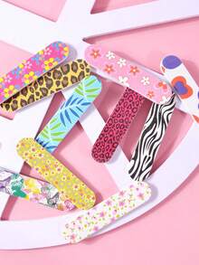 Multi-Specification Mixed Color Nail Files, Nail Shaping, Polishing And Exfoliating Nail Files - Multicolor - View 4