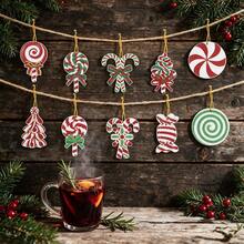 12pcs Holiday 5D DIY Diamond Painting Christmas Decoration Set - Vibrant Keychains, DIY Christmas Candy Diamond Painting Kit Perfect For Holiday Decor And Handmade Crafts, Christmas Diamond Painting, Christmas Decorations, Christmas Crafts - View 2