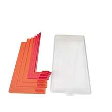 7-Piece Paper Craft Alignment Guide With Storage Box, For Card Making, Precise Layering And Sticker Spacers, Suitable For Card Making And Scrapbooking, Color-Coded Tools With Size Labels, 1/16 To 1/2 Inch Increments - A - View 13