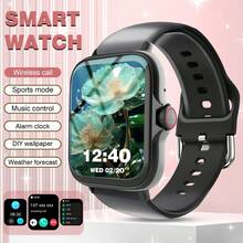 MixtataDi Smart Watch, Wireless Calling /Dial, Multi -Sport Mode, Calling Reminder And Rejection, SiMs Reminder, Custom WallpaperFor IOS/Andriod - 墨黑色 - 查看 8