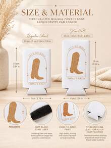 Manchon isotherme personnalisé pour boisson de mariée avec texte, manchon isotherme portable pour boisson, convient pour les événements d'enterrement de vie de jeune fille. Cadeau idéal pour les rassemblements pré-mariage des filles et les cocktails en plein air, souvenir unique rempli de doux souvenirs de mariée. - Multicolore - Voir 3