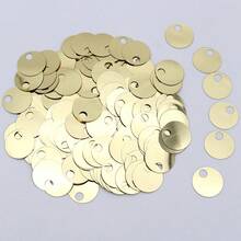 140pcs 20mm Large Hole Flat Round Holographic Sequins, Loose Sequins With 5mm Large Hole For Handmade Crafts, Art, Jewelry Making, Sewing, Embroidery, Party Decoration, Suitable For Decorating Clothing, Shoes, Hats, Crafts, Sewing Decoration, And Wedding And Christmas Decoration (20g Is Approximately 140pcs) - 20g - View 2