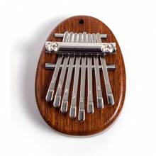 1pc Wooden Mini 8 Keys Kalimba Thumb Piano,Portable 5-Finger Finger Piano,Small Musical Instrument ,Lightweight Pocket Musical Toy ,For Music Beginner Performance, Also As Holiday ,Birthday Gift - Multicolor - View 10