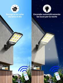 1/2pc Smart Outdoor Solar Light, 3 Lighting Modes, Motion Sensor, Auto On/Off, Remote Control, LED Solar Light For Garden, Patio, Pathway, Driveway, Lawn, Patio Lighting. - With Remote Control - View 5