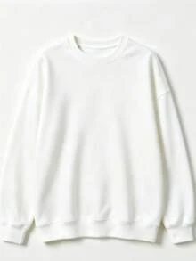 Women's If Crabby Please Return To The Beach Salty Graphic Long Sleeve Tops ,Ouble-Sided Print Oversized Casual Fall Outfit For Women White Sweatshirt - 白色2 - 查看 2
