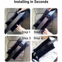 Soft Car Seat Belt Shoulder Cushion, Plush Seatbelt Padding Cover, Comfort Auto Interior Neck Protector For Driving Travel - 1PC - View 9