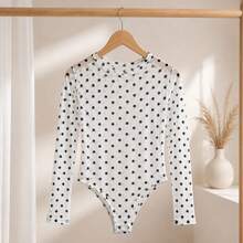Women Bodysuits - 黑白 - 查看 2