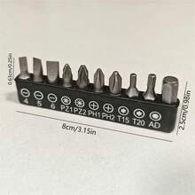 Set Aksesori Mata Bor Sudut Kanan, Termasuk 3 buah Adaptor Soket Putar 360° Ukuran 1/4" dan 3/8" untuk Kekuatan Benturan, 2 buah Adaptor Bor Sudut Kanan 105° dengan Tangkai Heksagonal, dan Mata Bor Sudut Kanan 90°. - Berbagai gaya - View 9