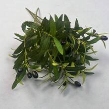 1/3 Pcs Artificial Olive Branches Fake Olive Leaves Artificial Plants Olive Leaf Tree Decor Greenery Spray For Tall Vase Home Living Room Wedding Decor Table Decor Home Decor Christmas Decor Room Decor Christmas - Green - View 8