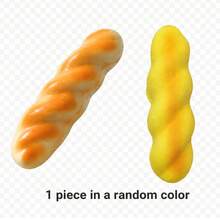 Twisted Bread Squishy Toy, Soft Stretchable PU Slow Rebound Stress Relief Squeeze Toy - 彩色 - 查看 7