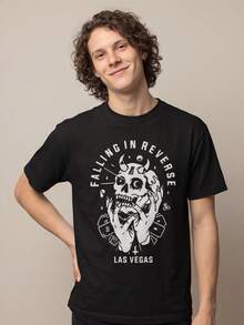 Men T-Shirts - 黑色 - 查看 4