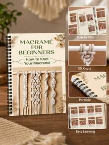1pc Knotting & Macrame Basics Notebook, Spiral Bound Practice Book, Includes Easy-To-Follow Knotting Tutorials And Professional Handmade Journal, Help You Master Rope Art From Scratch - Multiple Styles - View 10
