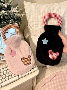 1Pair Plush And Adorable Explosion-Proof Hand Warmer, Hot Water Bottle, Cute And Girly Hand Warmer, Cartoon Winter Hand Warmer, Suitable For Autumn And Winter, A Great Christmas Gift. - Multicolor - View 3