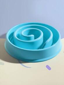 Vortex Shaped Cat Slow Food Bowl, Anti Suffocation Pet Bowl, Plastic Leak Proof Pet Bowl, Dog Feeding Basin, Dog Bowl - Multicolor - View 13