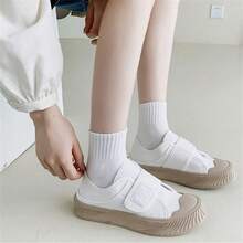 6 Pairs Women's Winter Soft Round Neck Socks, Solid Color Sports Fashion Comfortable Casual Socks, Suitable For Daily Wear - Multicolor - View 5