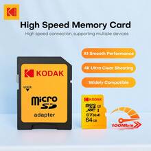 Kodak 高速 U3 Micro TF 32GB/64GB/128GB/256GB：流暢 4K 影片錄製，附 SD 卡轉接卡；多功能 UHS-I 標準 SD 卡，適用於各種容量與場景 - 查看 7