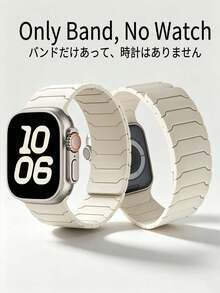 Magnetic Soft Silicone Fashion New Dual-Color Watch Band Compatible With Apple Watch Series S11 S10 S9 S8 S7 S6 S5 S4 SE Ultra, Men's And Women's Sports Yoga Anti-Slip Anti-Sweat Silicone Band, Compatible With Apple Watch 49/46/45/44/42/41/40/38mm Apple Smart Watch Accessories Wristband, Men's And Women's Accessories Autumn Outdoor Sports Beach Jewelry, Vacation Gift Halloween - Black - View 20
