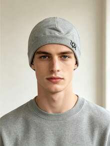 Y2K Fashion Beanie Hat Embroidered Sports Outdoor Running Cap - Unisex Hip Hop, Breathable & Elastic, Casual Style - Multicolor - View 4
