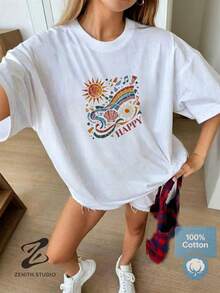 Women T-Shirts - 白色 - 查看 1