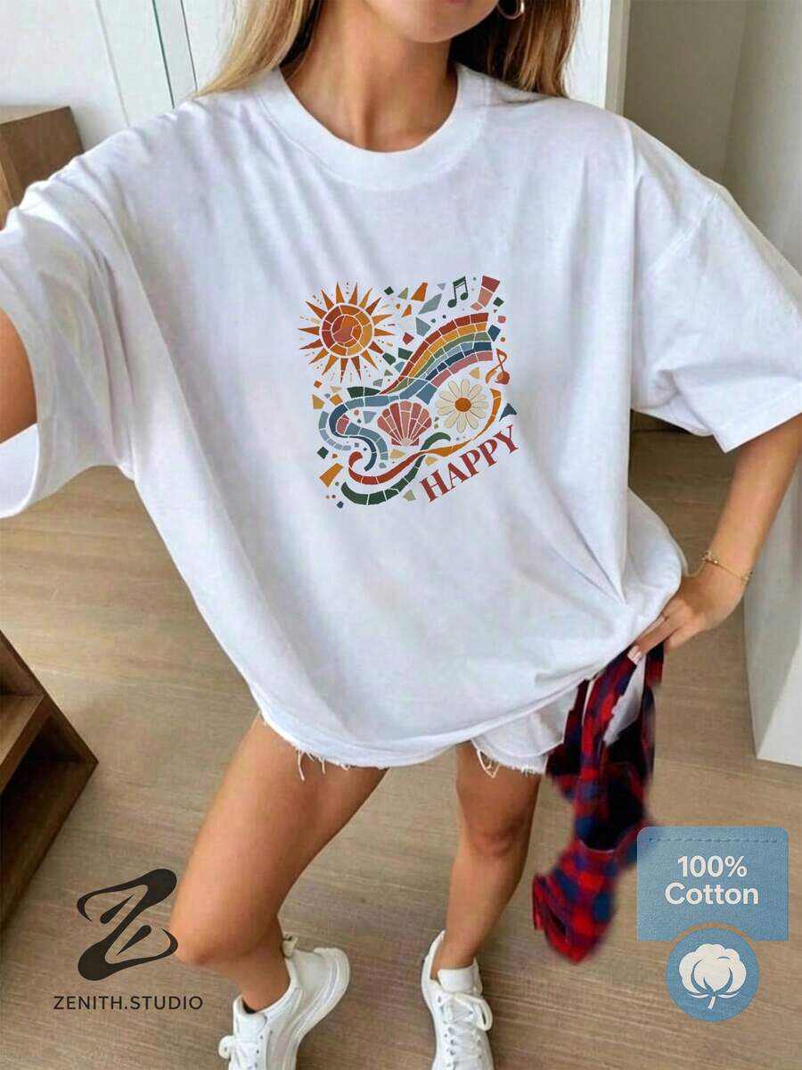 Women T-Shirts - 白色 - 查看 1