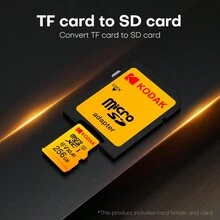 Kodak 高速 U3 Micro TF 32GB/64GB/128GB/256GB：流暢 4K 影片錄製，附 SD 卡轉接卡；多功能 UHS-I 標準 SD 卡，適用於各種容量與場景 - 查看 1