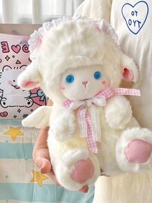 7.87"/11.81" 天使絨毛娃娃 超柔軟蓬鬆 全矽膠身體 矽膠娃娃 動漫角色填充動物泰迪熊絨毛娃娃 兒童娃娃 辦公桌擺飾 房間裝飾 萬聖節捏捏娃娃 - 彩色 - 查看 2