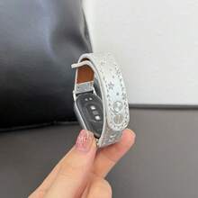 Elegant & Beautiful Watch Band, Multi-Functional, Durable, Exquisite Creative Silver Mist Starry Sky Pattern, Asymmetrical Shape, Suitable For Xiaomi Band 10/9/8 Wristband, Quick Release Buckle Design, Supports NFC Version Sharing, Sports Smart Couple - Multicolor - View 2