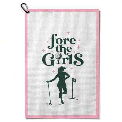 15.7x23.6 Inch Funny Golf Towel With Clip, How To Golf Themed Golf Bag Accessories For Women, Golf Gifts For Mom Grandma Men, Waffle Microfiber, Birthday Christmas Retirement Golfer Gifts,Golf Stuff