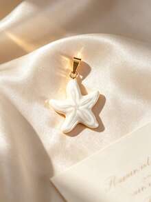 Multi-Style Korean Gentle Beach Style Stainless Steel Starfish DIY Pendant, Skin-Friendly And Sweat-Resistant, Multi-Color Gold-Edged Starfish, Detachable Multi-Layer Layering, Graduation Commemoration, Flower & Music Festival, Pool Leisure, Coastal Photography, Short Town Trip Accessory - Multicolor - View 8