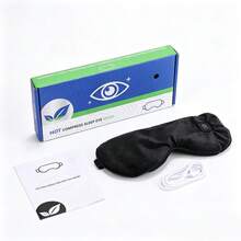 Hailicare Rechargeable Heated Eye Mask, 4-Level Smart Temperature Control, Ultra-Soft Flannel Light-Blocking Eye Mask, Washable Outer Cover, Relieves Eye Fatigue, Lightweight And Portable, Essential For Office, Travel And Home - View 13