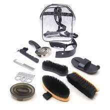 Horse Grooming Tool Set, Complete Horse Washing Brush, Sweat Scraper, Hoof Cleaning Tool, Portable Storage Bag, Horse Racing Daily Cleaning And Care Equipment Combination - 10-piece Laundry Bag Set - View 13