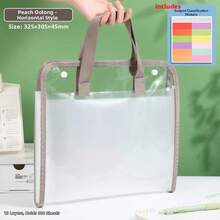 5 Different Colors Of Transparent Accordion Storage Bags (Capybara Pattern), 13-Layer Horizontal Divider Design, Student Document Organizer, Transparent Inner Pages For Certificates And Awards, Large-Capacity Office Supplies, Back-To-School Essential - One Size - View 10