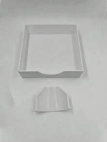 1/2pcs Washing Machine Drain Pan, Modern Minimalist Plastic Rectangular Tray With Raised Edges, Anti-Overflow And Anti-Spill Protection, Durable Waterproof Storage Accessory, Suitable For Laundry Room Daily Use And Back To School Season - One Size - View 9
