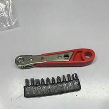 狹小空間用螺絲起子手柄，前後肘部折疊設計，十字頭螺絲起子，鋼製，需組裝，適用於各種工業與科學用途，耐用材質，便於攜帶 - A - 查看 9