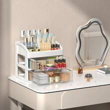 Makeup Storage Set - Two-layer White Storage Box [Drawer] - View 10